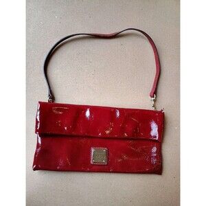Dooney & Bourke Clutch Red Cherry Hand Bag Shoulder Wristlet
